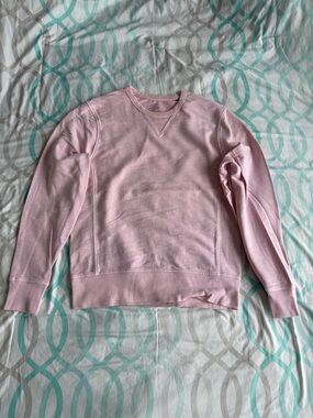 J. Crew Men's Light Pink Crewneck Sweatshirt